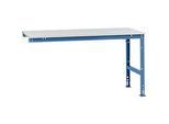 Manuflex Ansatztisch UNIVERSAL Standard, Tischplatte Melamin, 1750x1000, brillantblau
