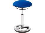 Stehhilfe Sitness HIGH BOB, ergonomisches Sitzen, Sitzhöhe 490 bis 700 mm, blau, Gestell verchromt