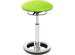 Stehhilfe Sitness HIGH BOB, ergonomisches Sitzen, Sitzhöhe 490 bis 700 mm, apfelgrün, Gestell verchromt