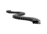 Kabelschlange Classic, mit Bodenauslassadapter, L 1250 mm, schwarz