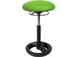 Stehhilfe Sitness HIGH BOB, ergonomisches Sitzen, Sitzhöhe 490 bis 700 mm, apfelgrün, Gestell schwarz pulverbeschichtet