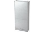 Rollladenschrank TARVIS, abschliessbar, 5 Ordnerhöhen, B 900 x T 400 x H 2004 mm, lichtgrau/lichtgrau