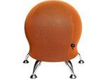 Hocker Sitness 5, mit integriertem Gymnastikball, belastbar bis 110 kg, orange