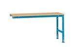 Manuflex Ansatztisch UNIVERSAL Standard, 1750 x 800 mm, Multiplex natur, lichtblau