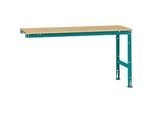 Manuflex Ansatztisch UNIVERSAL Standard, 1750 x 800 mm, Multiplex natur, wasserblau
