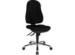 Topstar Bürostuhl POINT DELUXE, Synchronmechanik, ohne Armlehnen, hohe Rückenlehne, Bandscheibensitz