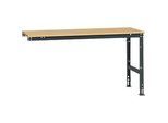 Manuflex Ansatztisch UNIVERSAL Standard, 1750 x 800 mm, Multiplex natur, anthrazit