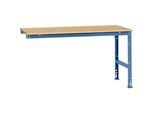 Manuflex Ansatztisch UNIVERSAL Standard, Tischplatte Multiplex, 1750x1000, brillantblau