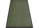 Schmutzfangmatte miltex Eazycare Style, eckig, antistatisch, UV-beständig, waschbar, High-Twist-Nylon & Niltrilgummi, 850 x 1500 mm, chromoxidgrün