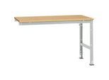 Manuflex Ansatztisch UNIVERSAL Standard, Tischplatte Multiplex, 1500x1000, lichtgraz