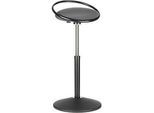 Stehhocker ROVO SOLO mit Ring, 3D-Gestrick, schwarz/grau