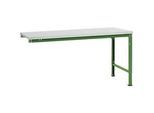 Manuflex Ansatztisch UNIVERSAL Spezial, Tischplatte Melamin, 1750x1000, resedagrün