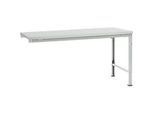 Manuflex Ansatztisch UNIVERSAL Spezial, Tischplatte Melamin, 1750x1000, lichtgrau