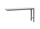 Manuflex Ansatztisch UNIVERSAL Spezial, 1750 x 800 mm, Kunststoff lichtgrau, anthrazit