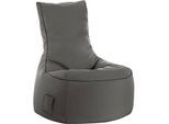 Sitzsack swing scuba®, 100% Polyester, abwaschbar, B 650 x T 900 x H 950 mm, anthrazit
