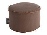 Hocker JAMIE DotCom, Canvasoptik, Ø 500 x H 300 mm, braun