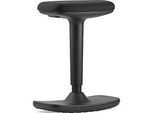 Sitz-/Stehhhocker Dauphin, H 500-750 mm, Sockel mit Kippfunktion, H 500-750 mm, Tellerfuss, mit Kippfunktion, schwarz