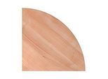 Eckwinkel ULM, gerundet, B 800 x T 800 mm, Nussbaum-Dekor
