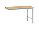 Manuflex Ansatztisch UNIVERSAL Spezial, Tischplatte Multiplex, 1500x1000, alusilber