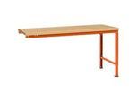 Manuflex Ansatztisch UNIVERSAL Spezial, Tischplatte Multiplex, 1750x1000, rotorange