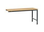 Manuflex Ansatztisch UNIVERSAL Spezial, Tischplatte Multiplex, 1750x1000, anthrazit