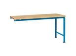 Manuflex Ansatztisch UNIVERSAL Spezial, Tischplatte Multiplex, 1750x1000, lichtblau