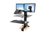 Ergotron WorkFit-S Dual für 2 LCD-Monitore mit Arbeitsfläche