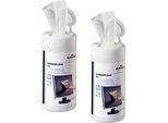DURABLE Screenclean, feucht, 2 Dosen á 100 Tücher