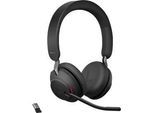 Jabra Headset Evolve2 65 Stereo, Bluetooth, MS Teams, Akku 35h (Anrufe) o. 37h (Musik), schwarz