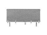 Schreibtisch-Akustik-Trennwand BE Safety Screen Rückwand, ohne Acrylfenster, Dicke 10 mm, B 120 x H 60 mm, hellgrau