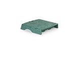 Circular-Line Monitorständer Bakker Elkhuizen Q-riser 50, aus 60% recyceltem Material, B 300 x T 250 x H 50 mm, grün