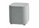 Sitzhocker TAPA Square O Type, Schurwolle, B 450 x T 450 x H 470 mm, grau