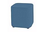 Sitzhocker TAPA Square O Type, Schurwolle, B 450 x T 450 x H 470 mm, blau