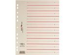 PAGNA Easy Rip Trennblätter, DIN A4-Format, Linienaufdruck, 100 Stück, rot