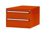 Manuflex Schubladen-Unterbauten, für Werkbank Profi Tiefe 700 mm, rotorange