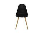 Schalenstuhl Topstar® T 2020, 4-Fuss, desinfektionsmittelbeständig, ohne Armlehnen, schwarz/Buche