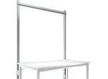 Aufbauportal, Grundtisch STANDARD Arbeitstisch-/Werkbanksystem UNIVERSAL/PROFI, 1500 mm, aulsilber
