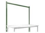 Aufbauportal, Grundtisch STANDARD Arbeitstisch-/Werkbanksystem UNIVERSAL/PROFI, 1750 mm, resedagrün