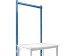 Aufbauportal, Grundtisch SPEZIAL Arbeitstisch-/Werkbanksystem UNIVERSAL/PROFI, 1250 mm, brillantblau
