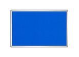 Franken Pinnwandtafel PRO, Filz, Wandmontage im Hoch- & Querformat, Aluminiumrahmen, blau, 900 x 1200 mm