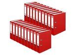 herlitz Ordner maX.file protect, DIN A4, Rückenbreite 80 mm, 20 Stück, rot
