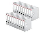 herlitz Ordner maX.file protect, DIN A4, Rückenbreite 80 mm, 20 Stück, weiss