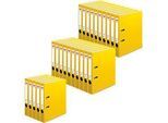 herlitz Ordner maX.file protect, DIN A4, Rückenbreite 50 mm, 25 Stück, gelb