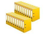 herlitz Ordner maX.file protect, DIN A4, Rückenbreite 80 mm, 20 Stück, gelb