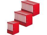 herlitz Ordner maX.file protect, DIN A4, Rückenbreite 50 mm, 25 Stück, rot