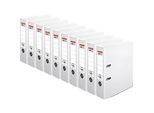 herlitz Ordner maX.file protect plus, DIN A4, Rückenbreite 80 mm, 10 Stück, weiss