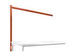 Aufbauportal, Ansatzisch SPEZIAL Arbeitstisch-/Werkbanksystem UNIVERSAL/PROFI, 2000 mm, rotorange