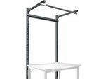 Aufbauportal m. Ausleger, Grundtisch SPEZIAL Arbeitstisch/Werkbank UNIVERSAL/PROFI, 1250 mm, anthrazit
