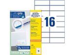 AVERY Zweckform Universal-Etiketten 3484, ultragrip, 105 x 37 mm, 1600 Stück