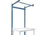 Aufbauportal m. Ausleger, Grundtisch SPEZIAL Arbeitstisch/Werkbank UNIVERSAL/PROFI, 1250 mm, brillantblau